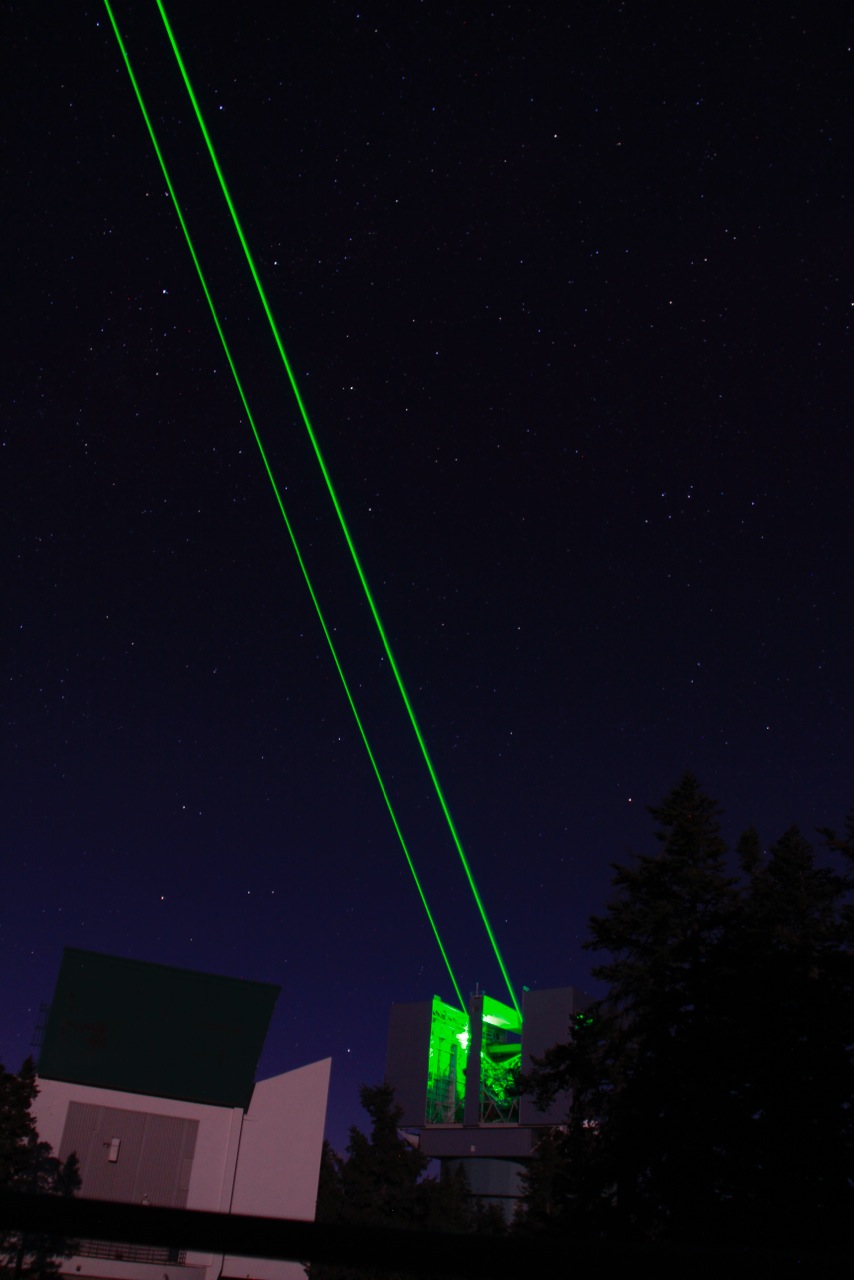 “First Space Laser, LBT”, photograph